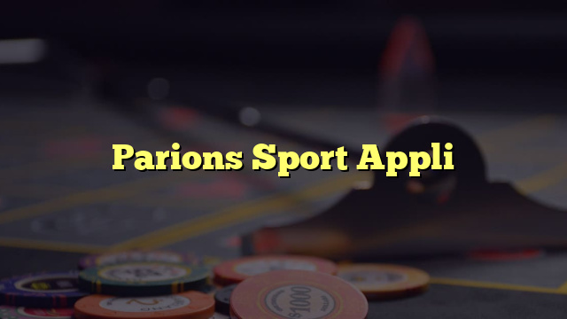 Parions Sport Appli