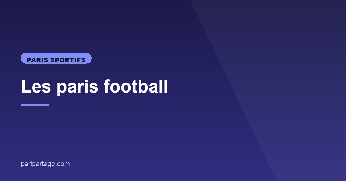 Illustration de l'article consacré aux paris football