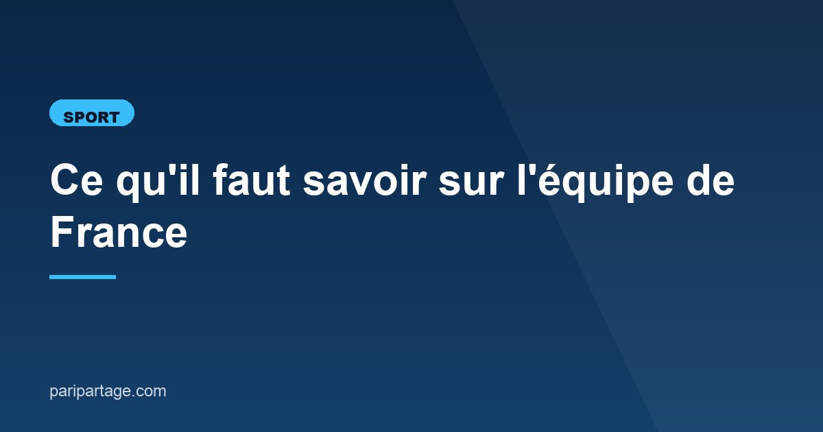 Illustration de l'article consacré à l'équipe de France de handball